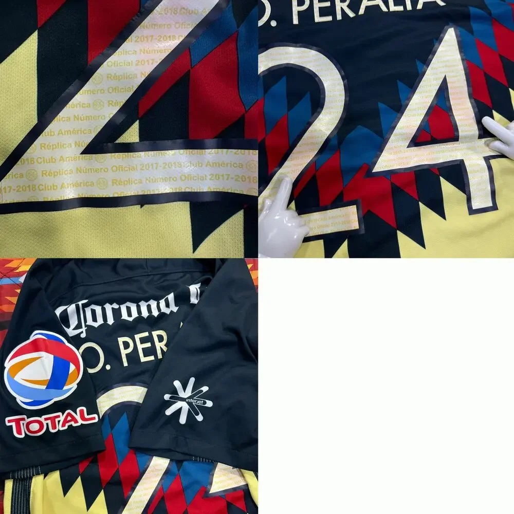 Nike Club America 2017-18 Jersey Large Home Authentic Soccer Oribe Peralta